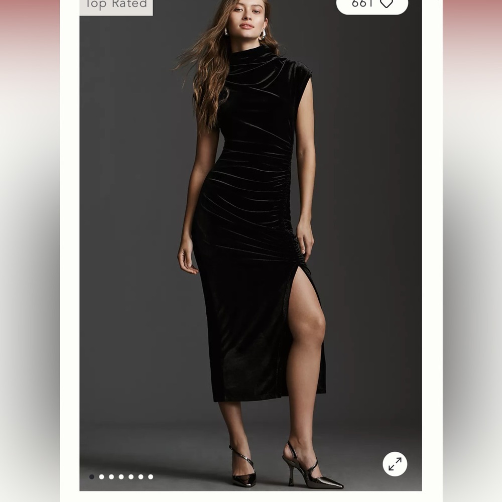 The Maya Ruched Cowl-Neck Dress: Stretch Velvet Edition
